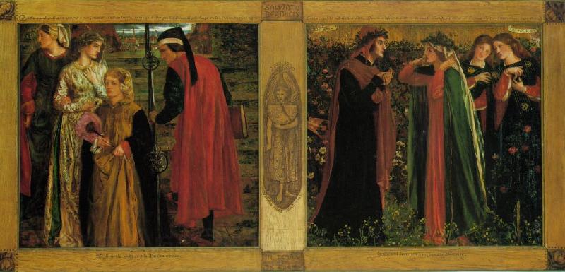 Dante Gabriel Rossetti The Salutation of Beatrice France oil painting art